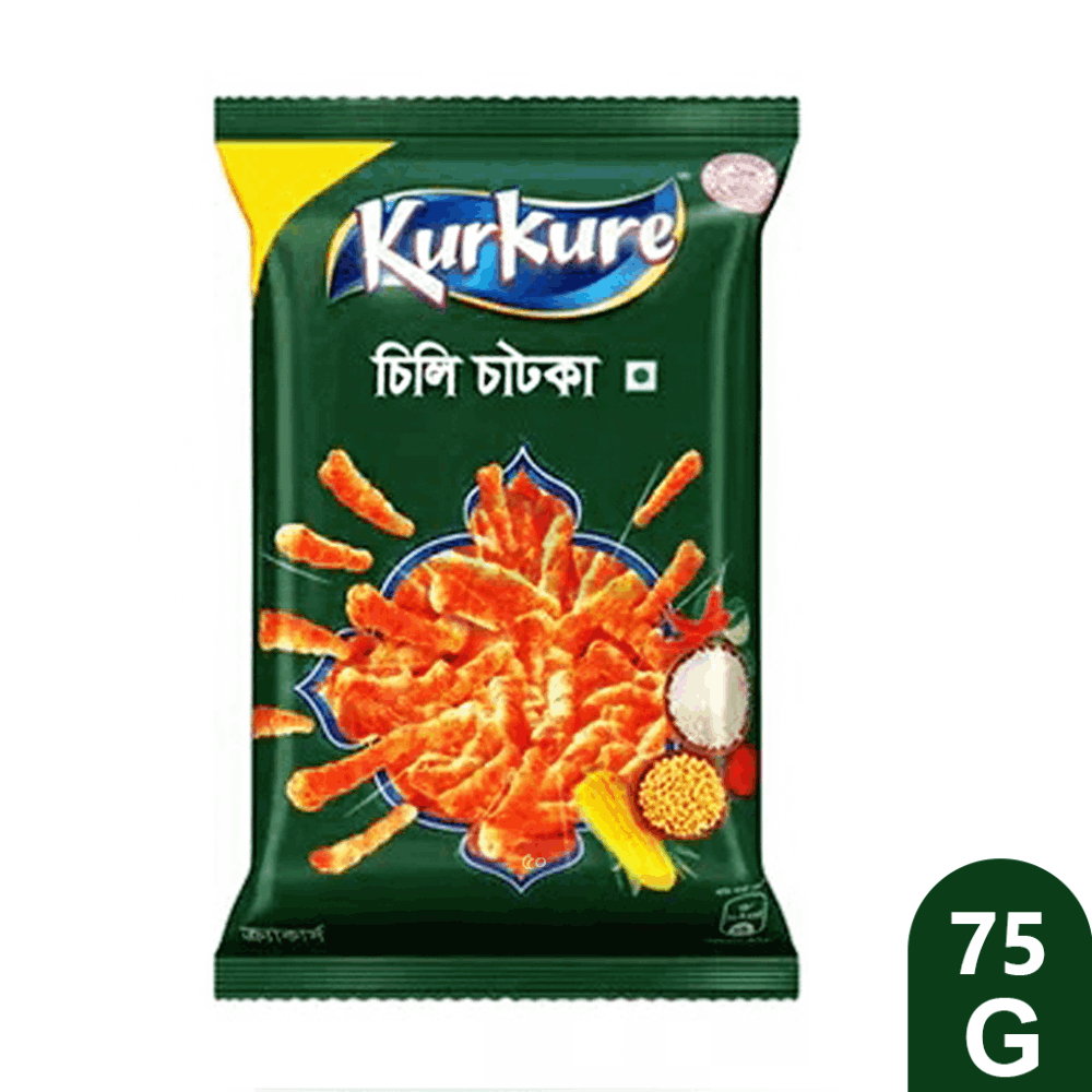 Kurkure Chilli Chatka Chips 75gm