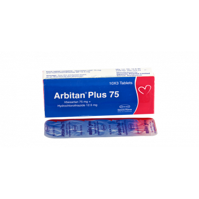 Arbitan Plus Tablet 75 mg+12.5 mg