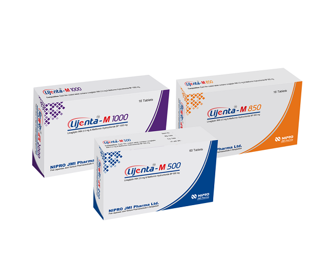 Lijenta-M Tablet 2.5 mg+1000 mg