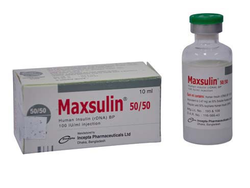 Maxsulin 50 50 Inj