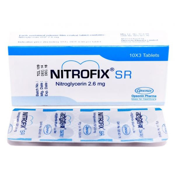 Nitrofix SR Tablet 2.6 mg